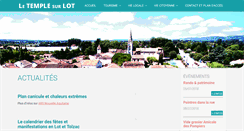 Desktop Screenshot of letemplesurlot.fr