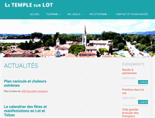 Tablet Screenshot of letemplesurlot.fr